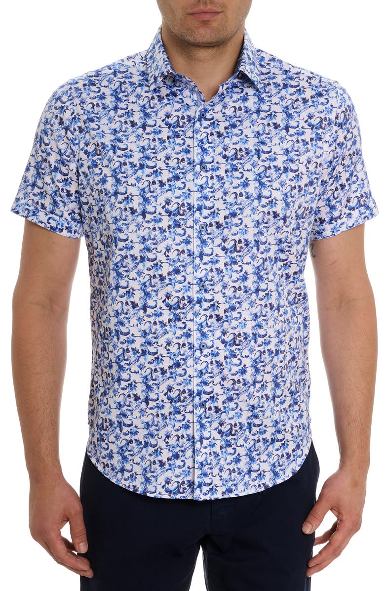 Robert Graham Kaanapali Short Sleeve Shirt, Main, color, 