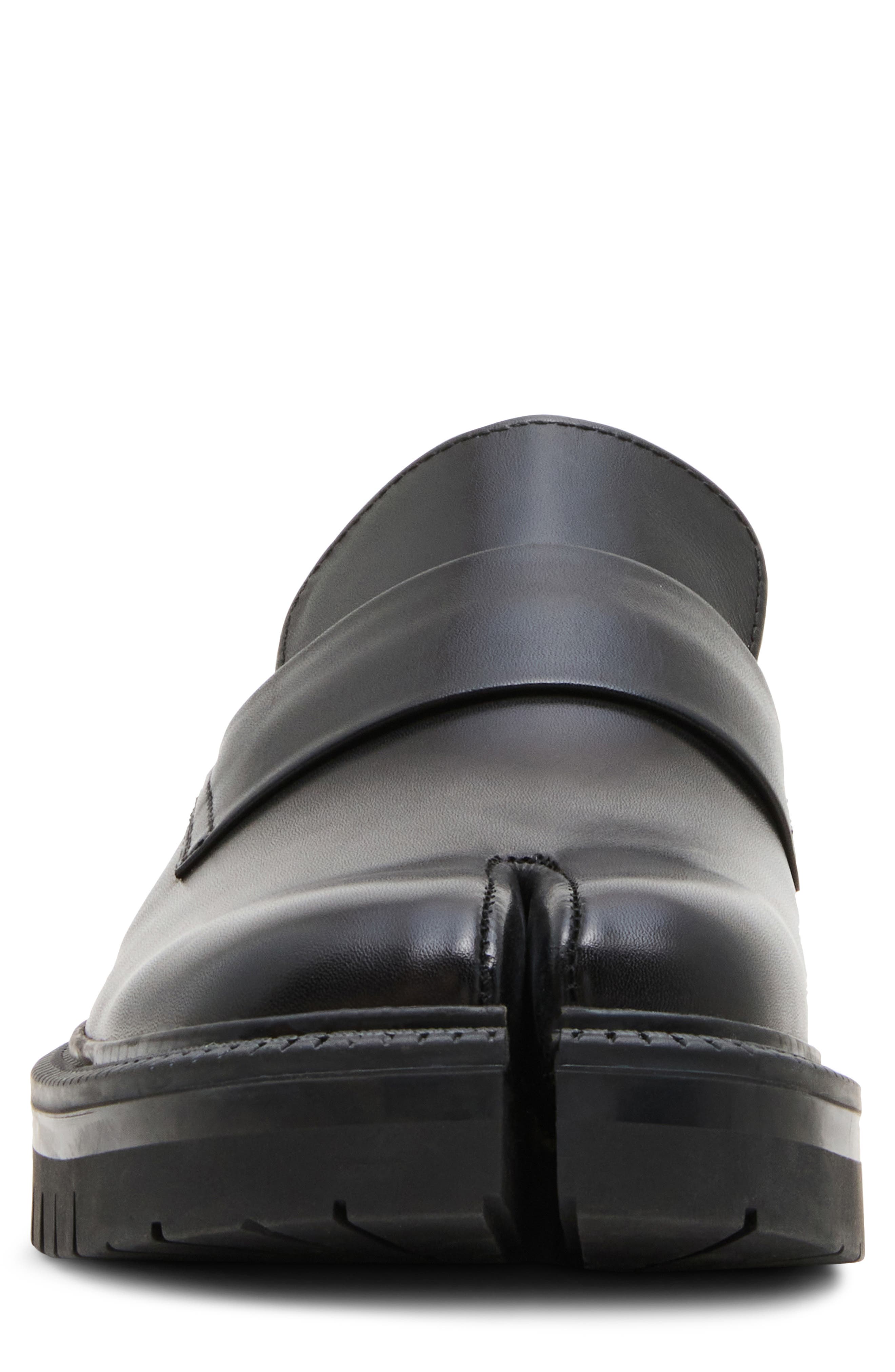 Snipe Leather Penny Loafer, Alternate, color, BLACK LEAT