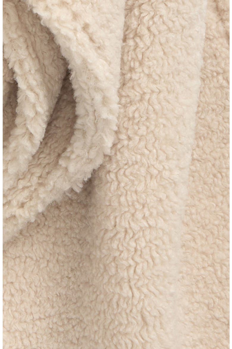 Teddy High Pile Fleece Scarf, Alternate, color, IVORY