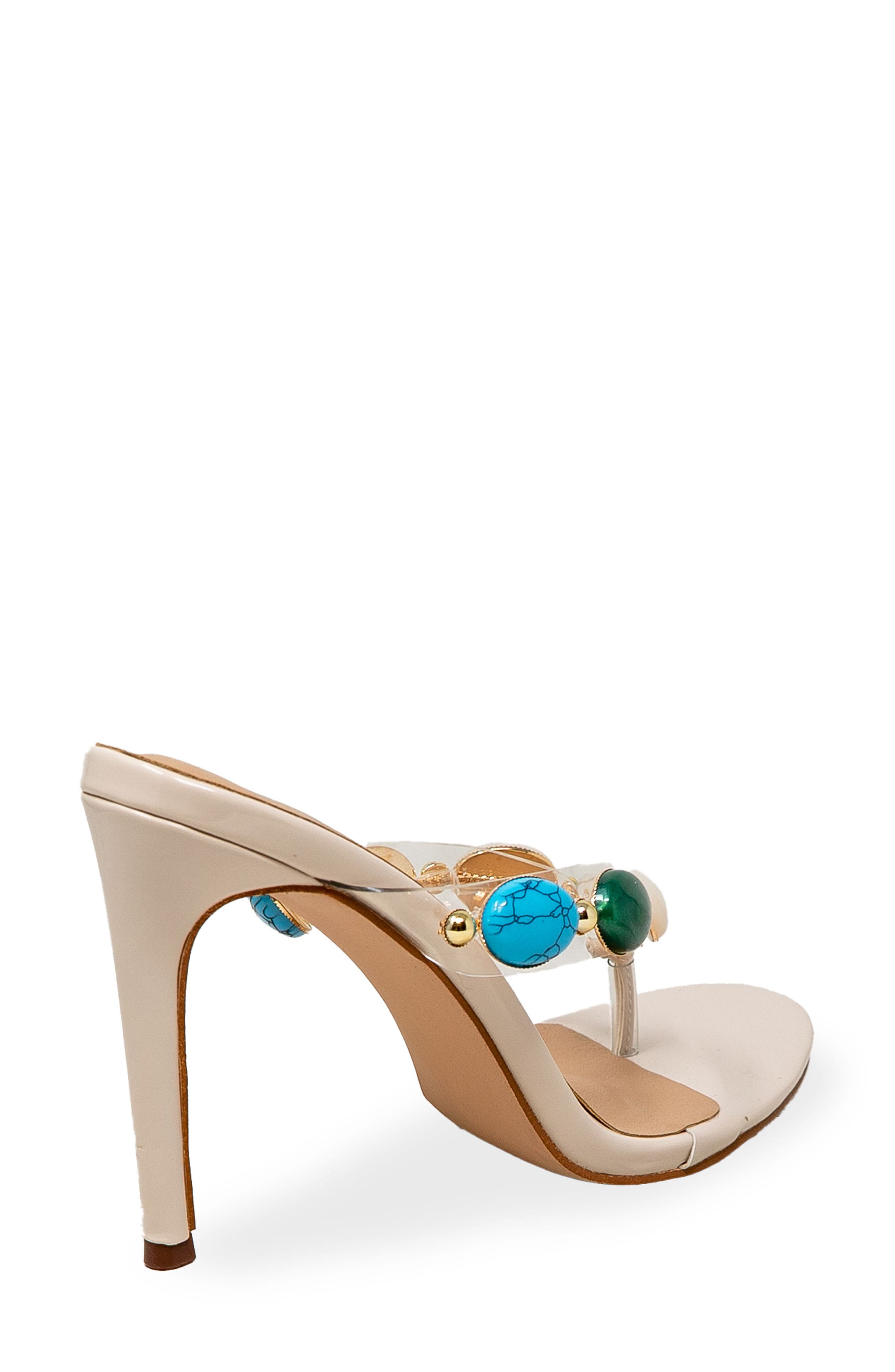Beaded Strap Sandal, Alternate, color, WHITE PATENT