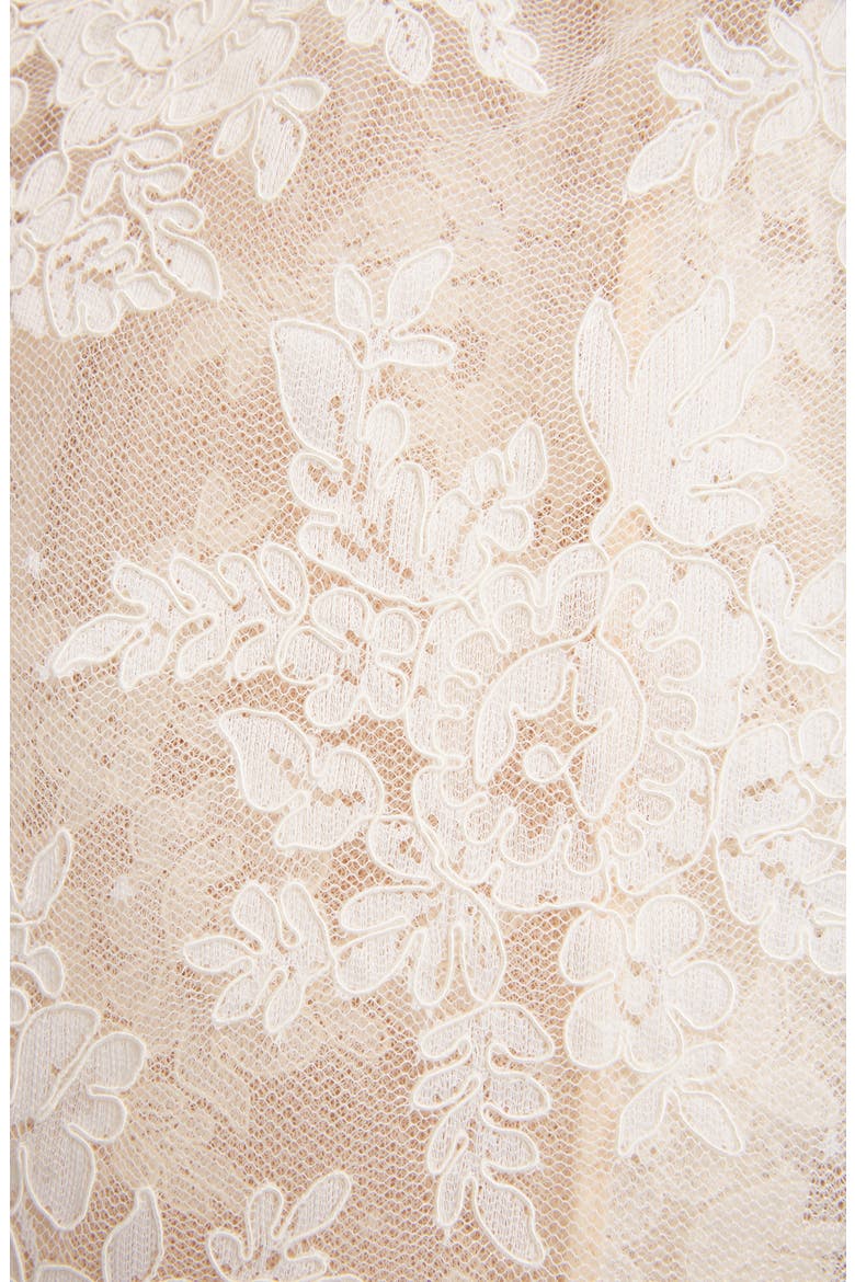 Cold Shoulder Corded Lace Jacket, Alternate, color, IVORY