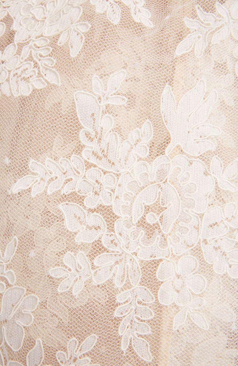 Simone Rocha Cold Shoulder Corded Lace Jacket, Alternate, color, 