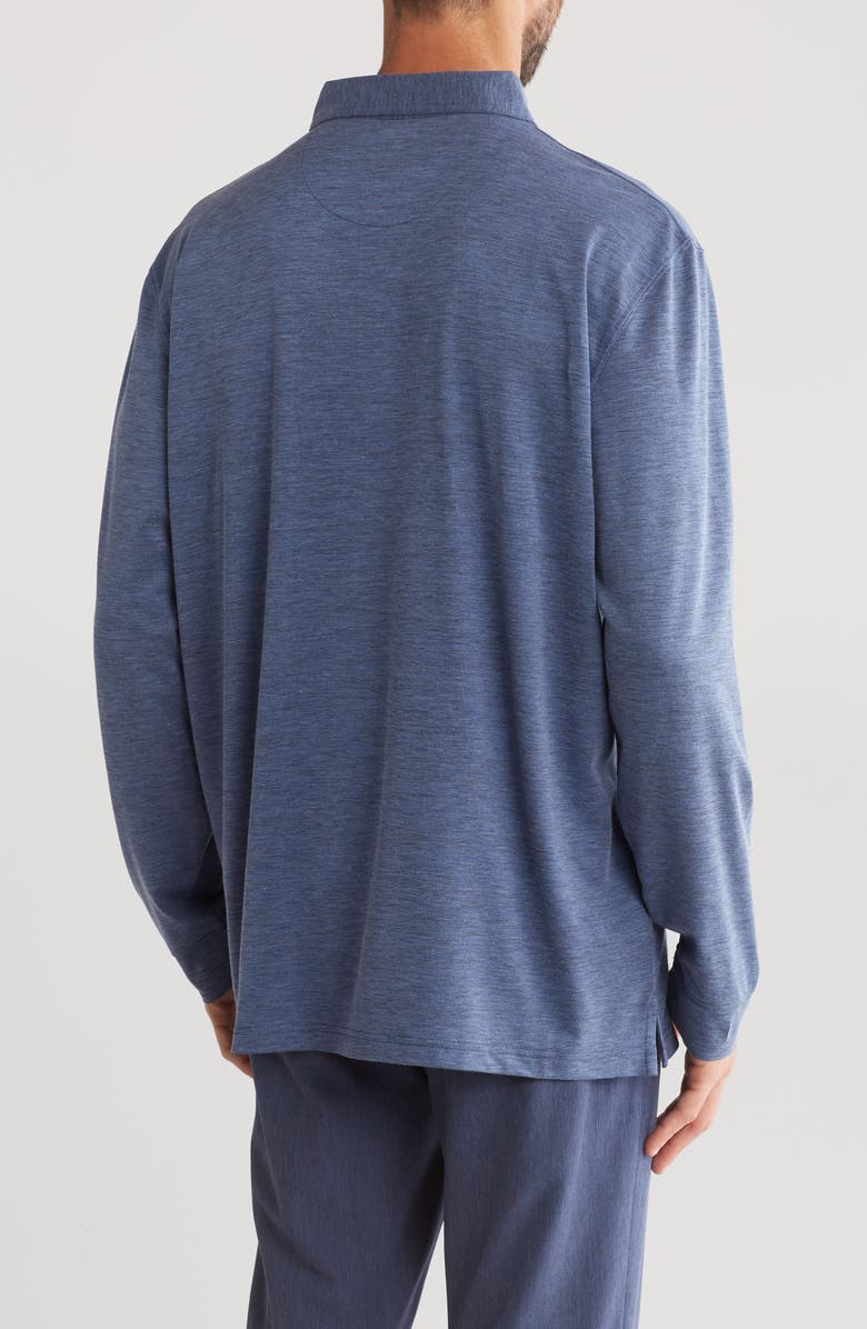 Callaway Golf<sup>®</sup> Crossover Long Sleeve Golf Polo, Alternate, color, Peacoat Heather