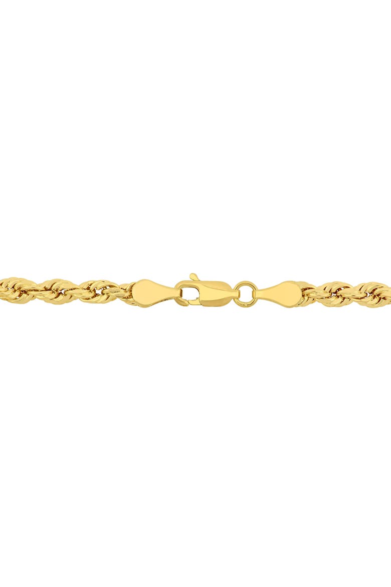 2-Piece Set Rope Chain Necklace & Bracelet 10k, Alternate, color, Yellow Gold