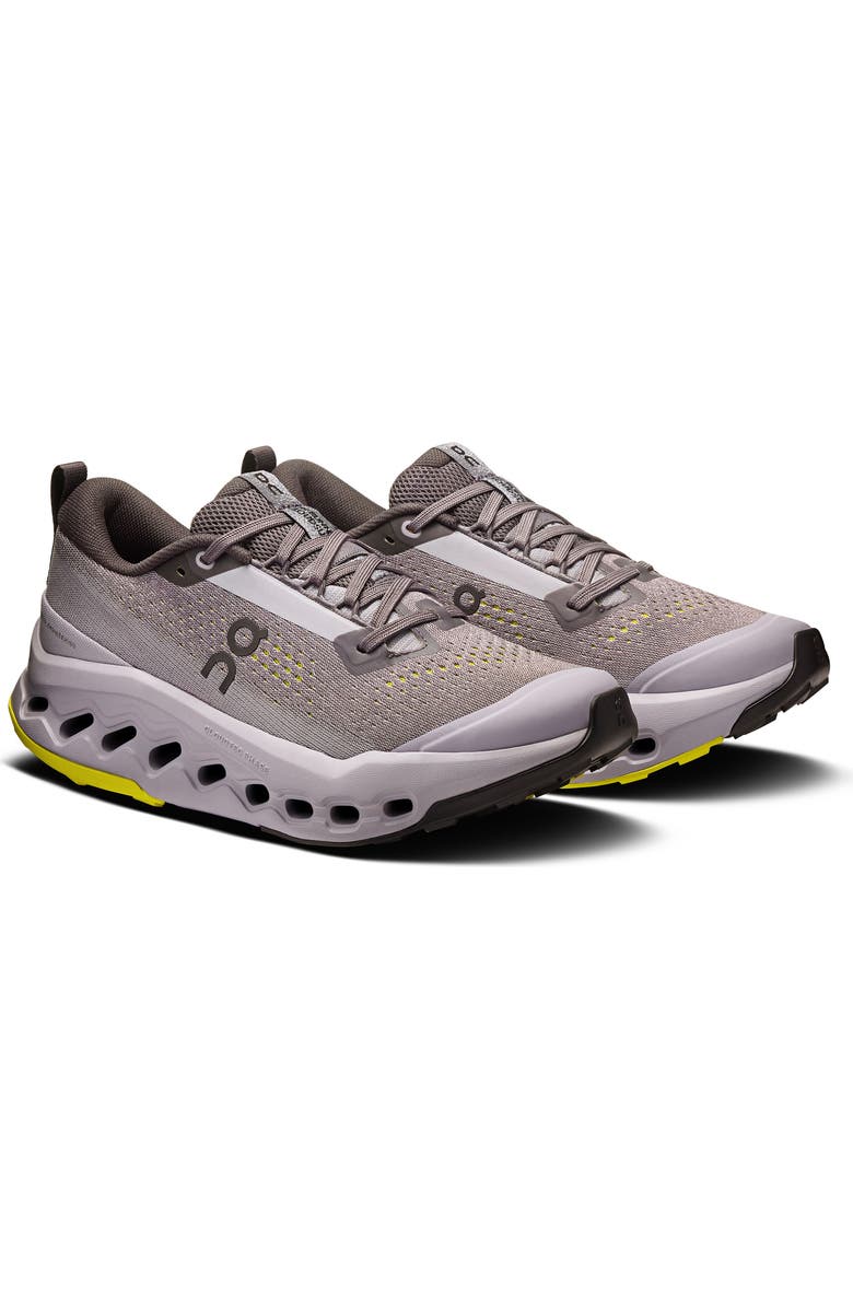 On Cloudsurfer Trail 2 Trail Running Shoe, Main, color, Iron/ Lilac