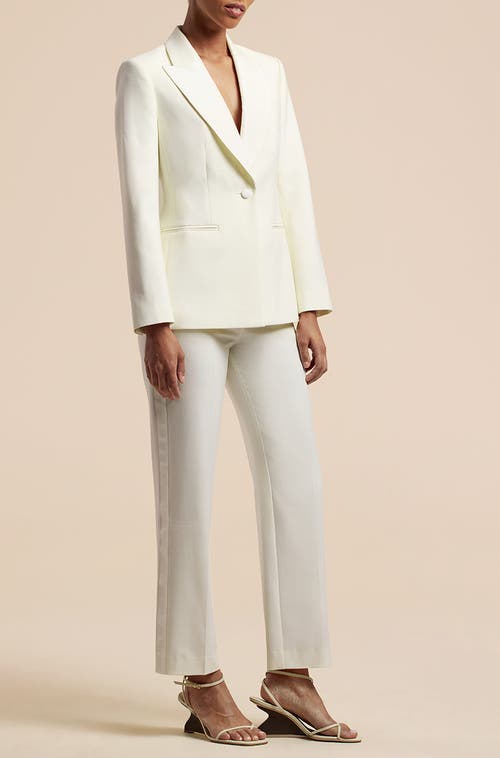 Shop Rebecca Taylor Tuxedo Blazer In Ivory