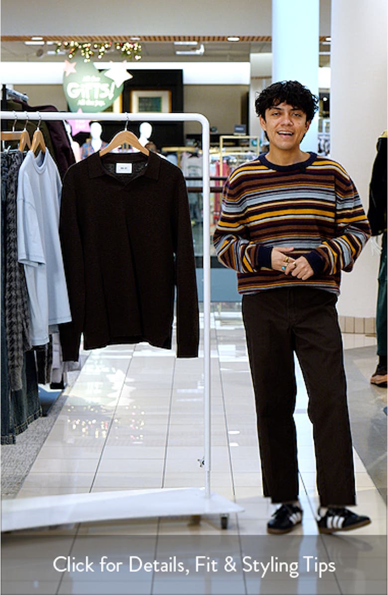 Paul 60019 Long Sleeve Ribbed Organic Cotton Polo Sweater, sales video thumbnail