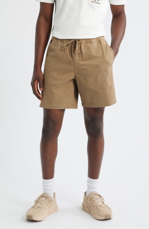 Made to Fade Stretch Cotton Drawstring Shorts