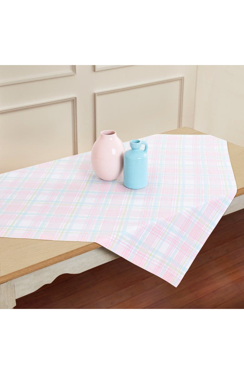 Solino Home Linen Table Throw - Palm Beach Plaid, 52" x 52", Main, color, Palm Beach Plaid