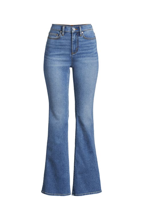 LANDS' END LANDS' END DENIM HIGH RISE SKINNY FLARE JEANS