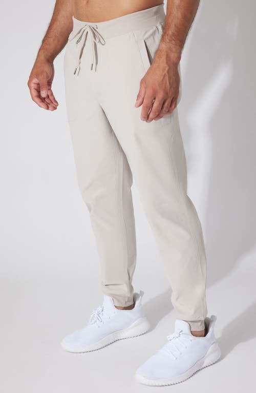 90 Degree By Reflex Tricot Oxford Elite Joggers In White