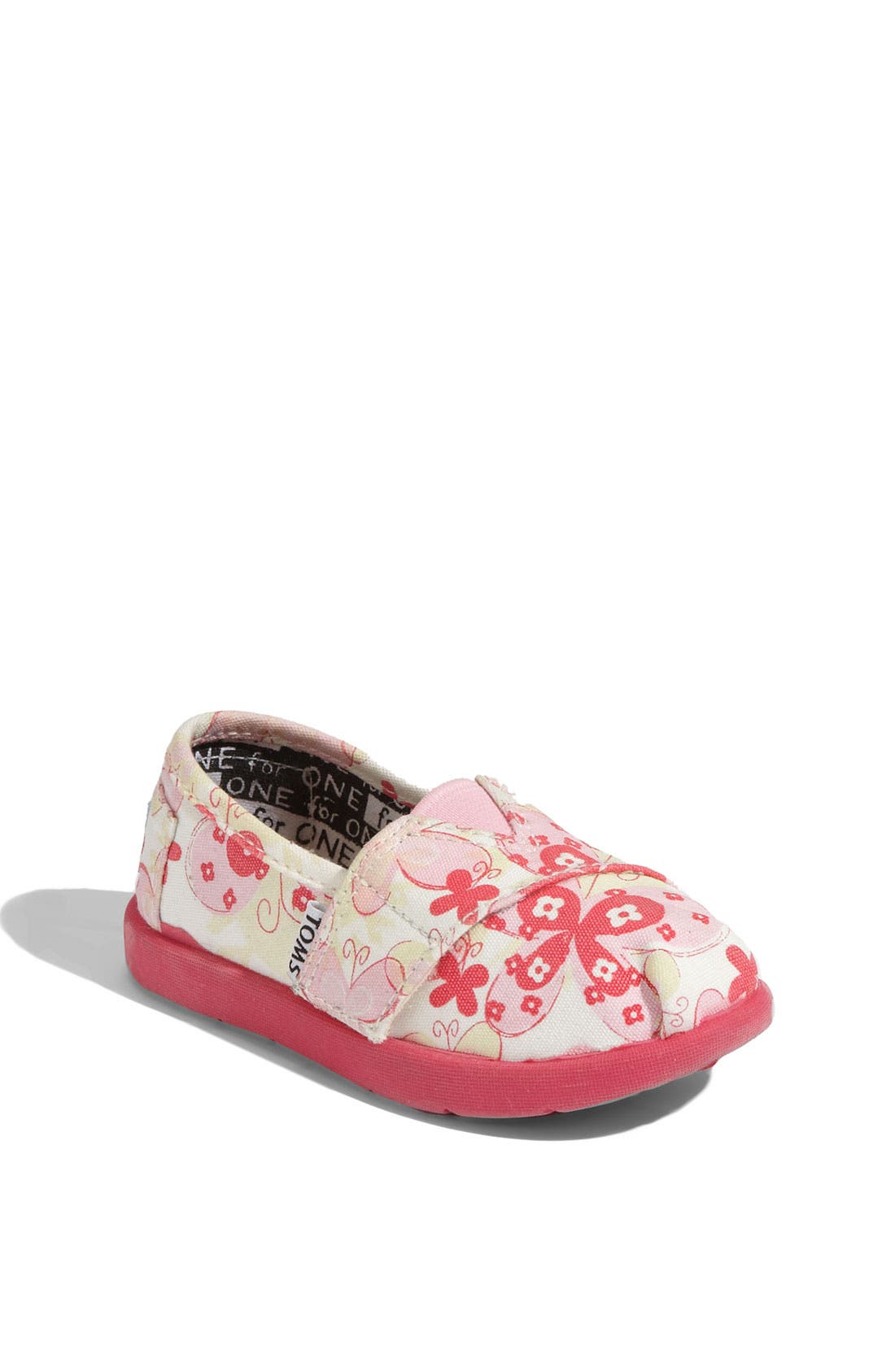 Disney, It's a Small World by TOMS 'Classic' Slip-On, Main, color, Butterfly