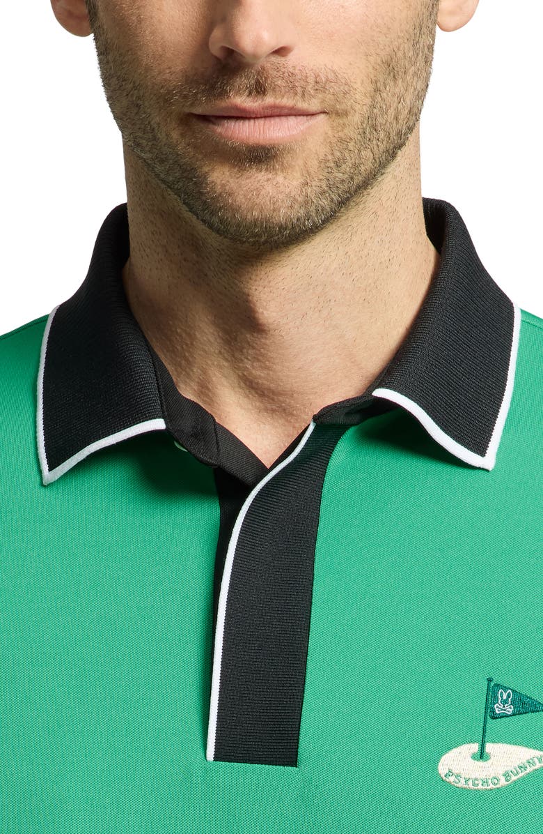 Psycho Bunny Clayton Piqué Performance Polo, Alternate, color, Simply Green