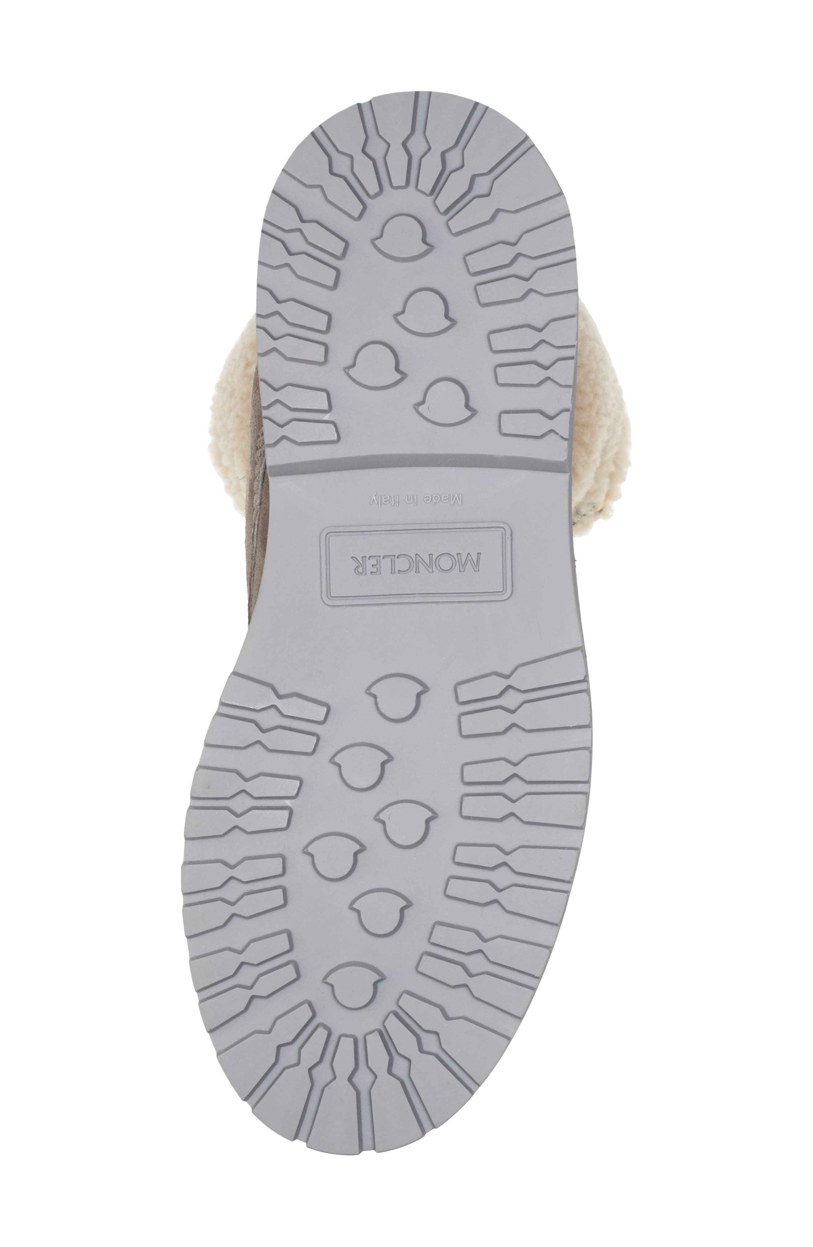 Moncler Patty Genuine Shearling Trim Boot, Alternate, color, 