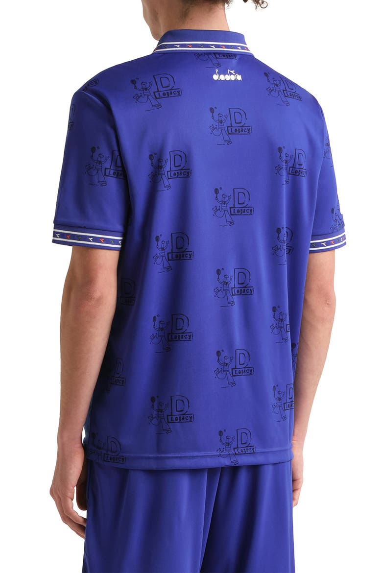 Legacy Embroidered Piqué Polo, Alternate, color, NAVY