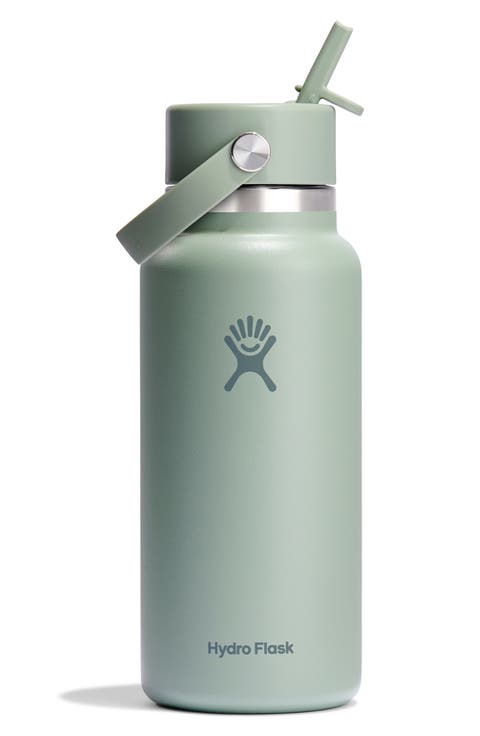 32-Ounce Wide Mouth Flex Straw Cap Water Bottle