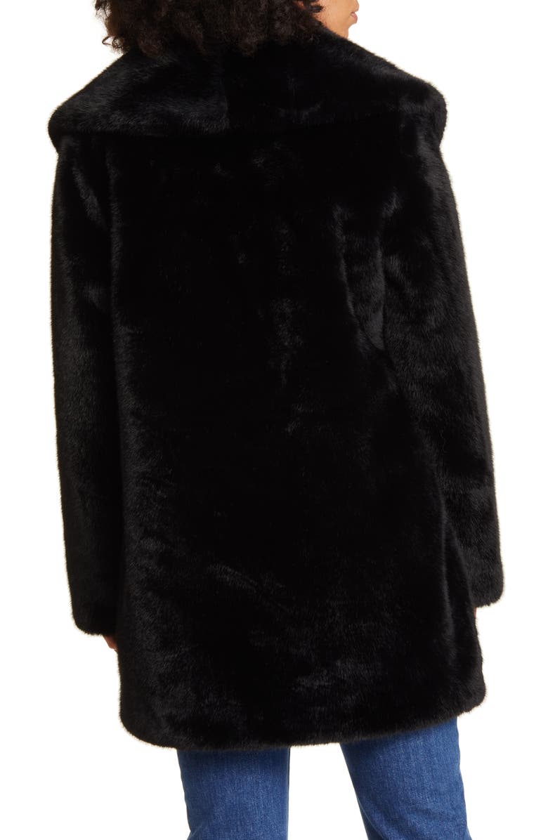 Via Spiga Shawl Collar Faux Fur Jacket, Alternate, color,