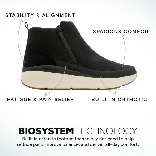 Abeo Mxv Shift Zip Bootie In Black Nubuck - Metatarsal