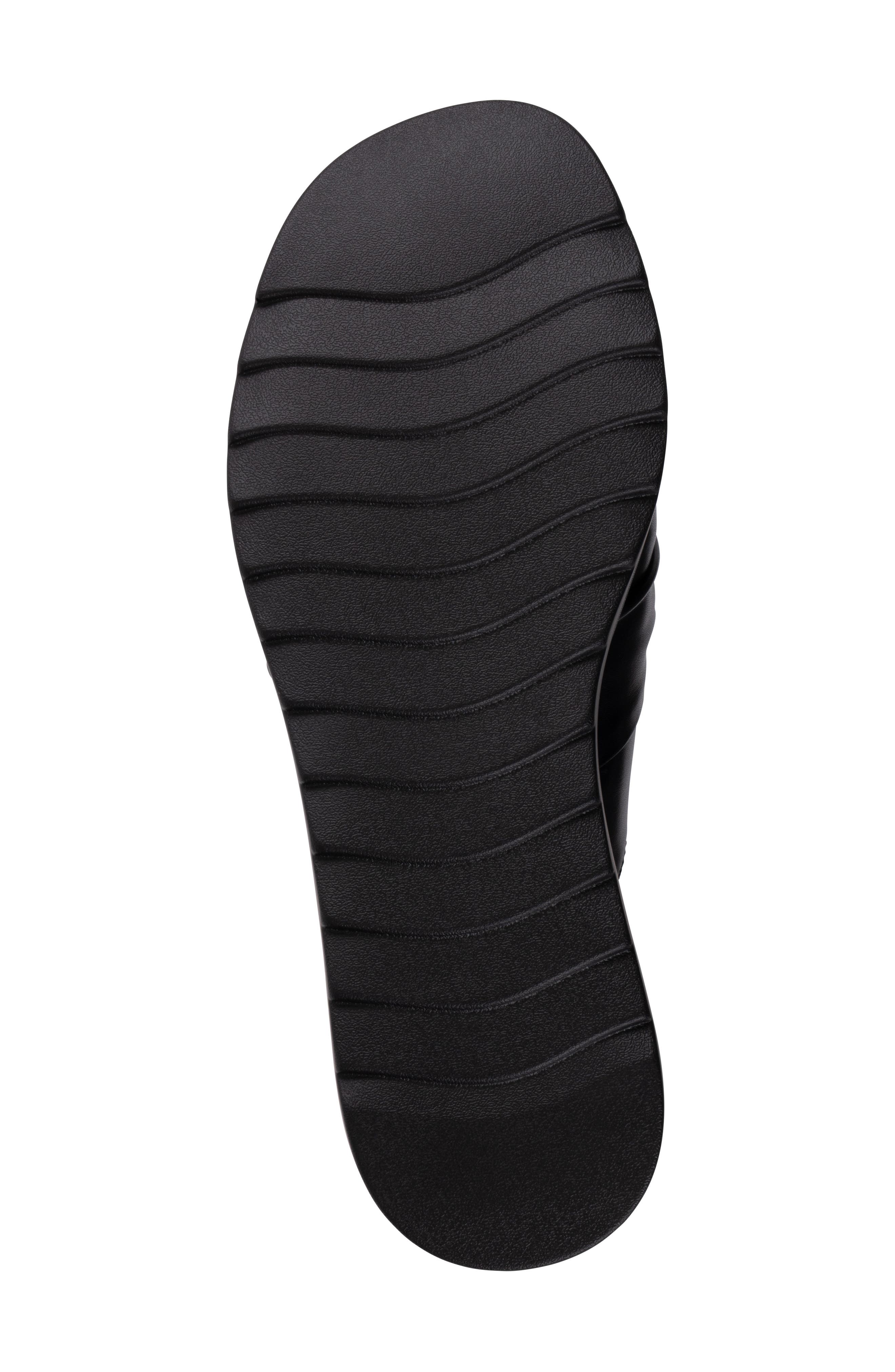 GOOD CHOICE NEW YORK Harlow Platform Wedge Slide Sandal, Alternate, color, Black