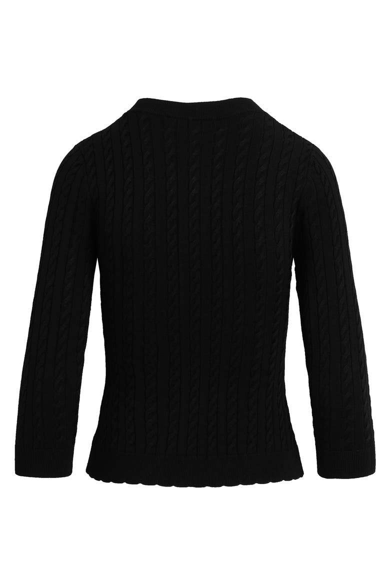 The Keepsake Cardigan, Alternate, color, BLACK
