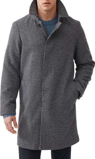 Houndstooth overcoat deals