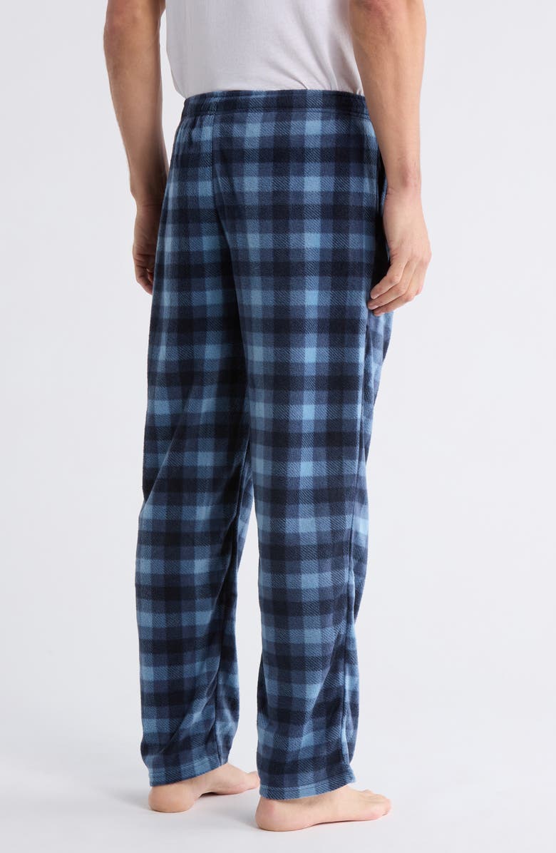 Lucky Brand Plaid Fleece Pajama Pants, Alternate, color, Vintage Indigo Print