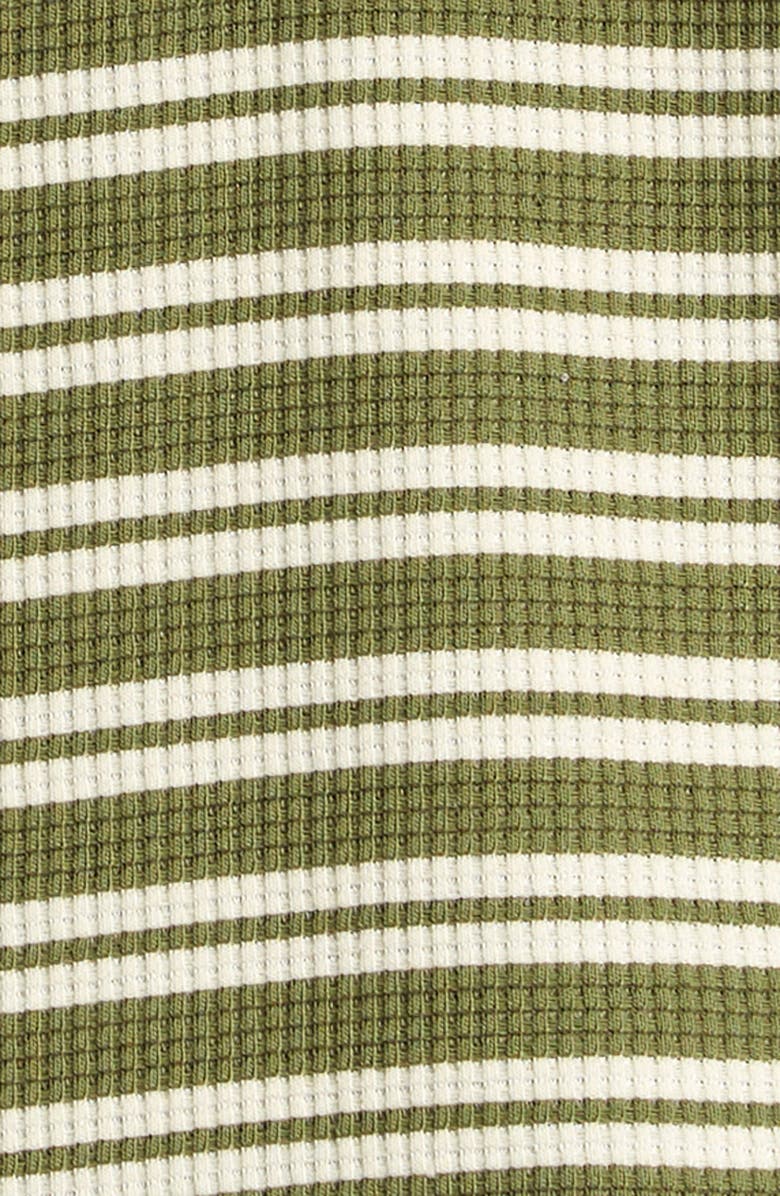 TINY TRIBE Stripe Waffle Knit Relaxed Romper, Alternate, color,