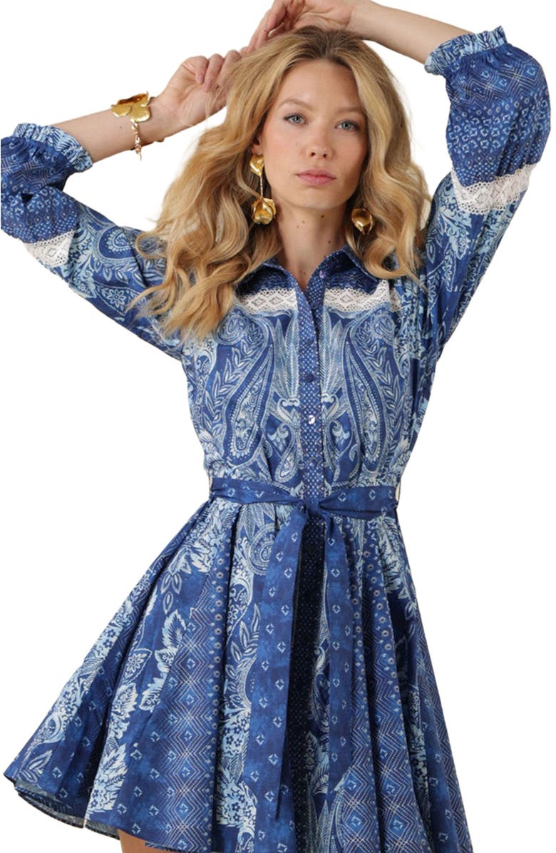 Hale Bob Collins Poplin Shirtdress, Alternate, color, 