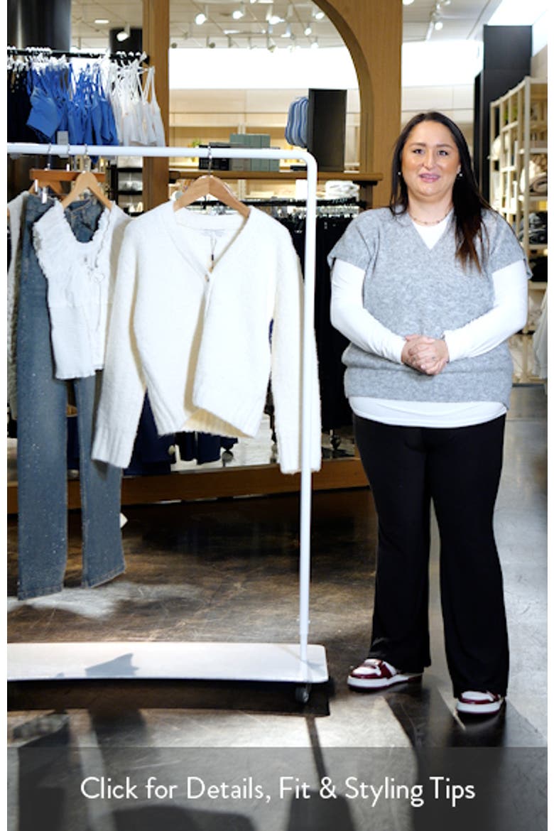 Fuzzy V-Neck Cardigan video