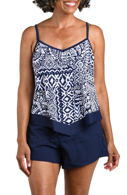 Bohemia Flutter Tankini Swim Top