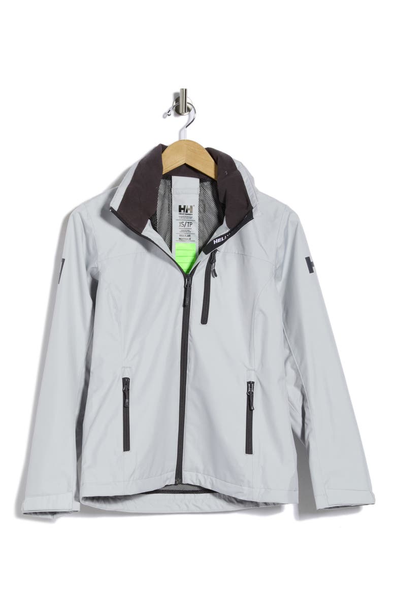 Crew Waterproof Hooded Jacket, Alternate, color, 853 GREY FOG