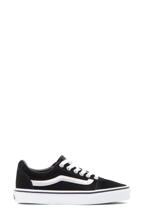 Vans Metallic Ward Sneaker In Metallic Sidestripe Black