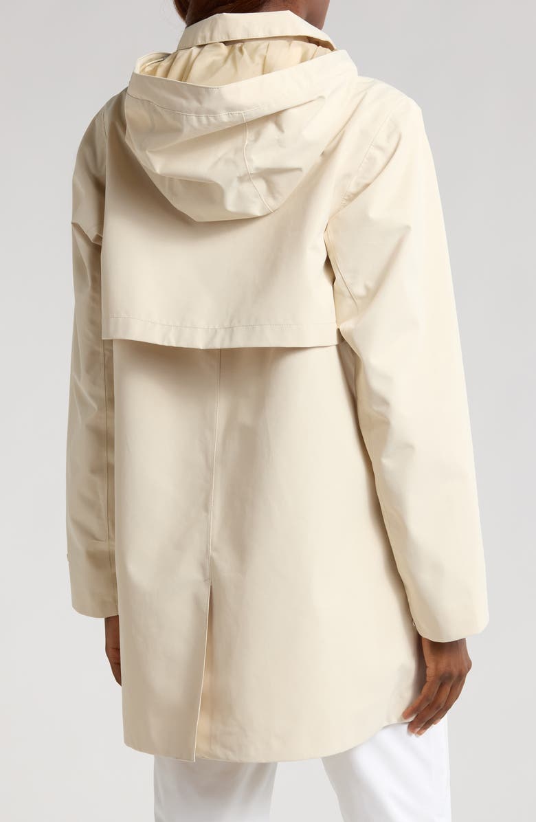 Helly Hansen Lilja Hooded Raincoat, Alternate, color, Cream