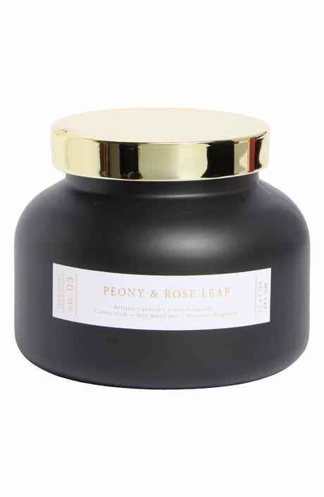 PORTOFINO CANDLES Peony & Rose Leaf Garden Jar Candle