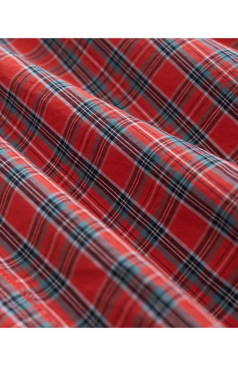 Brooks Brothers Friday Check Cotton Poplin Button-Down Shirt, Alternate, color, Red Stewart