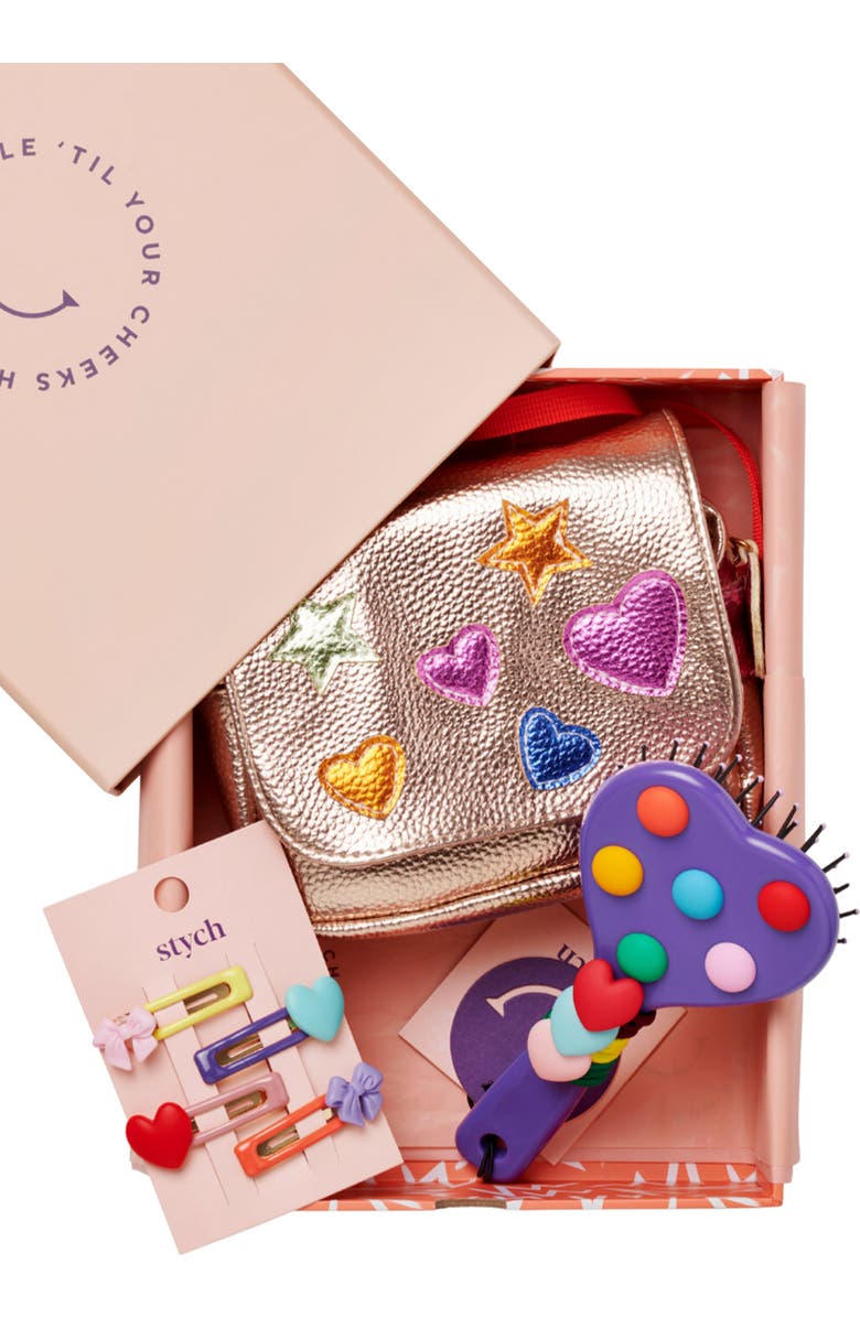 Stych Heart Bag and Accessories Gift Box, Main, color, Pink