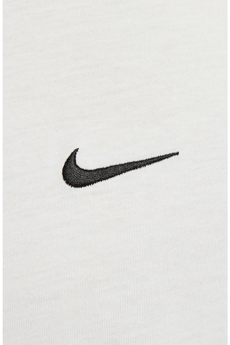 Embroidered Swoosh Cotton T-Shirt, Alternate, color, SAIL