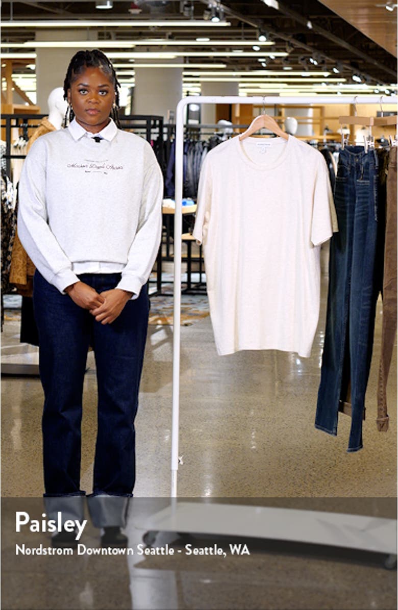 Cotton & Modal Crewneck T-Shirt, sales video thumbnail