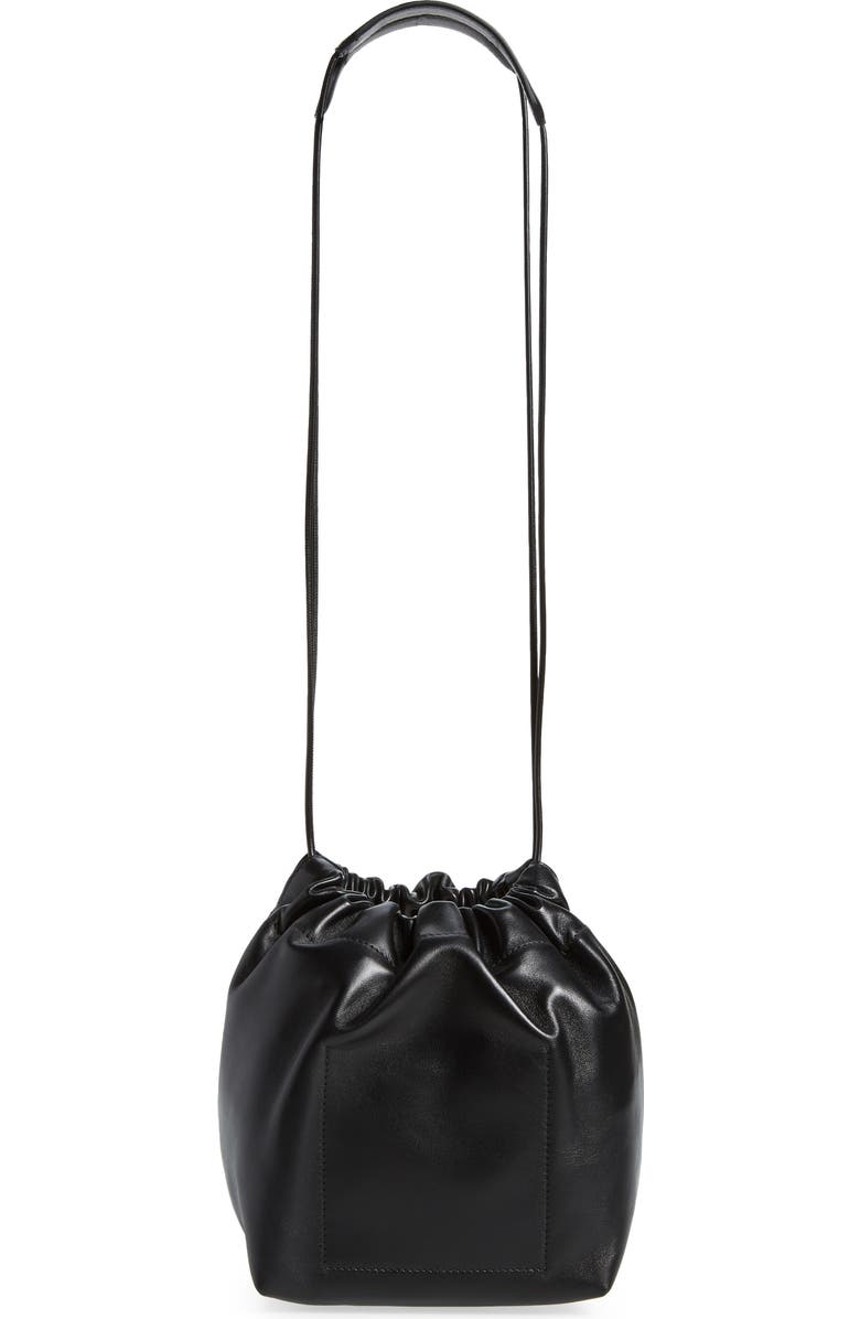 Jil Sander Small Drawstring Leather Crossbody Bag, Alternate, color,