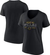 FANATICS Women's Fanatics Branded Black Memphis Grizzlies Hometown Collection Grit Grind V-Neck T-Shirt