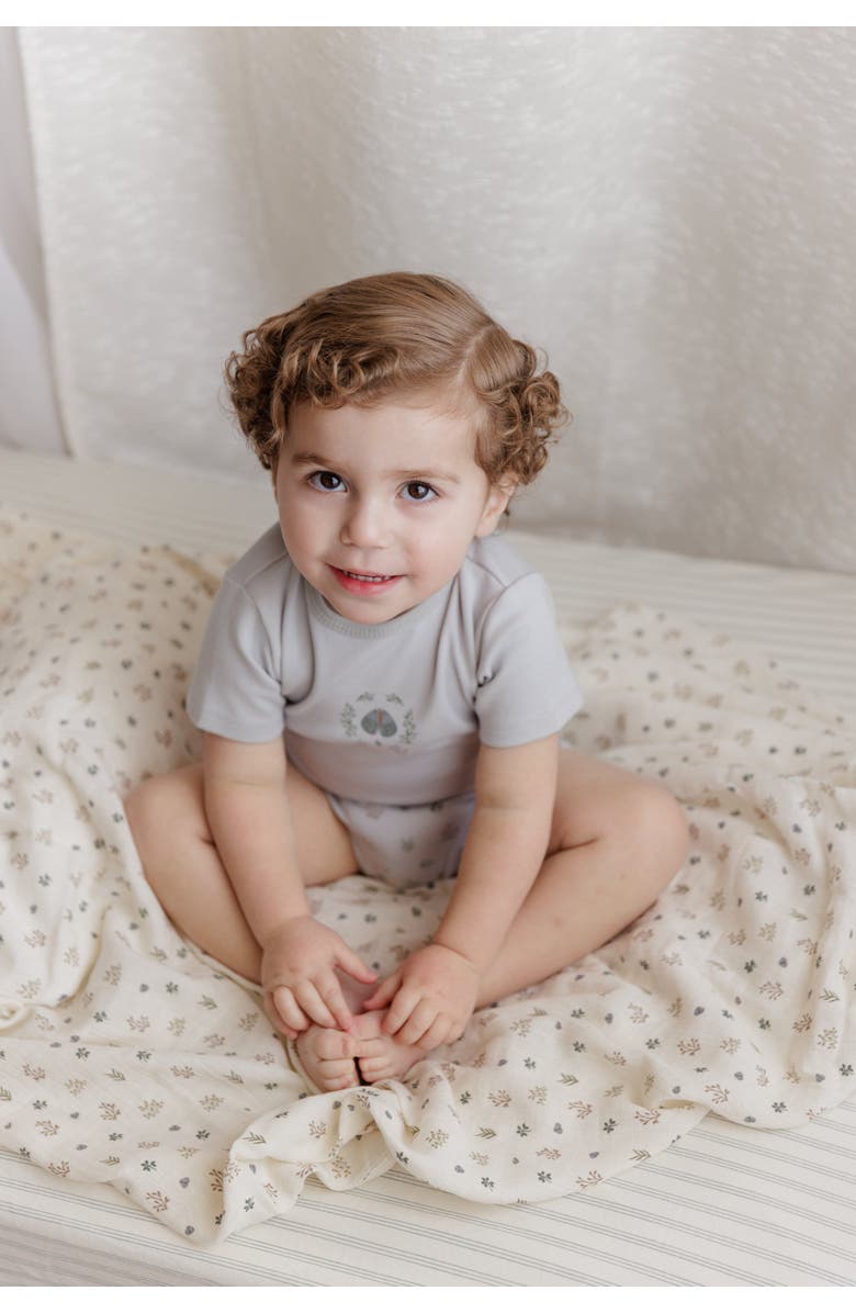 Ely's & Co. Garden Floral Print Collection - 2Pc Set Boy, Alternate, color, Blue