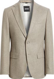 BOSS Hutson Brushed Wool & Cashmere Sport Coat