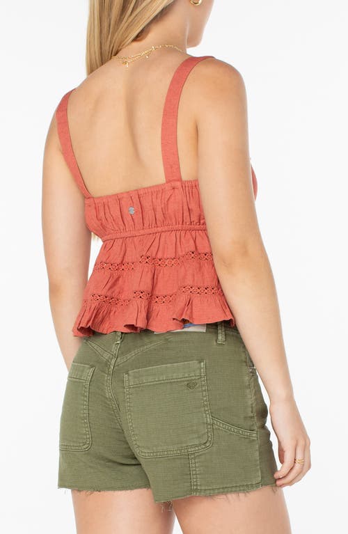 Roxy Layla Tiered Camisole In Green
