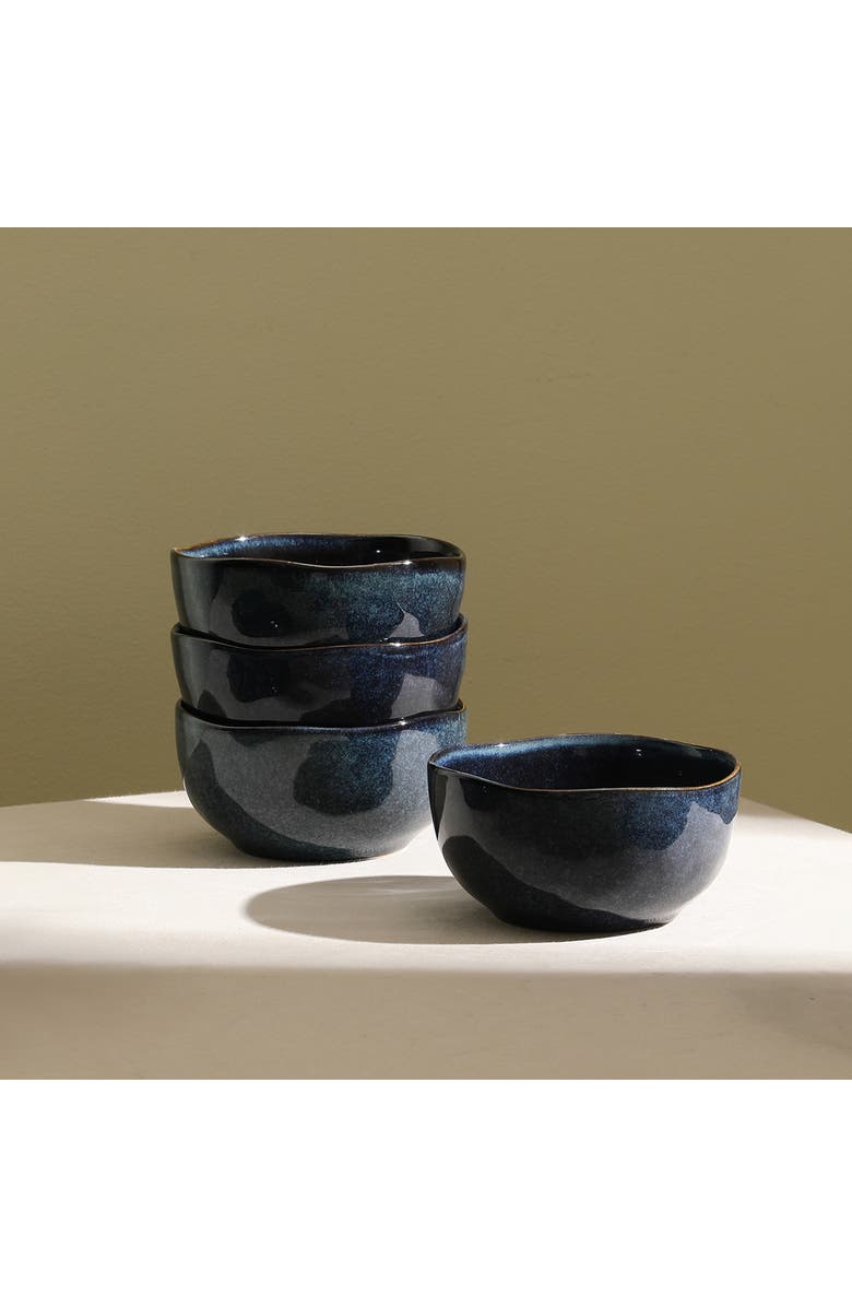 Stone Lain Mirella Stoneware 4-Piece Bowl Set, Alternate, color, Blue