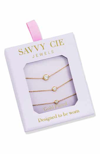 Sol Solitaire Cubic Zirconia Bracelet Trio
