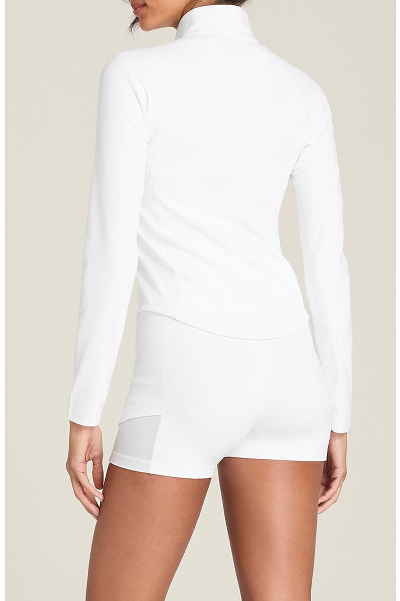 Baseline Half-Zip Pullover, Alternate, color, BRIGHT WHITE