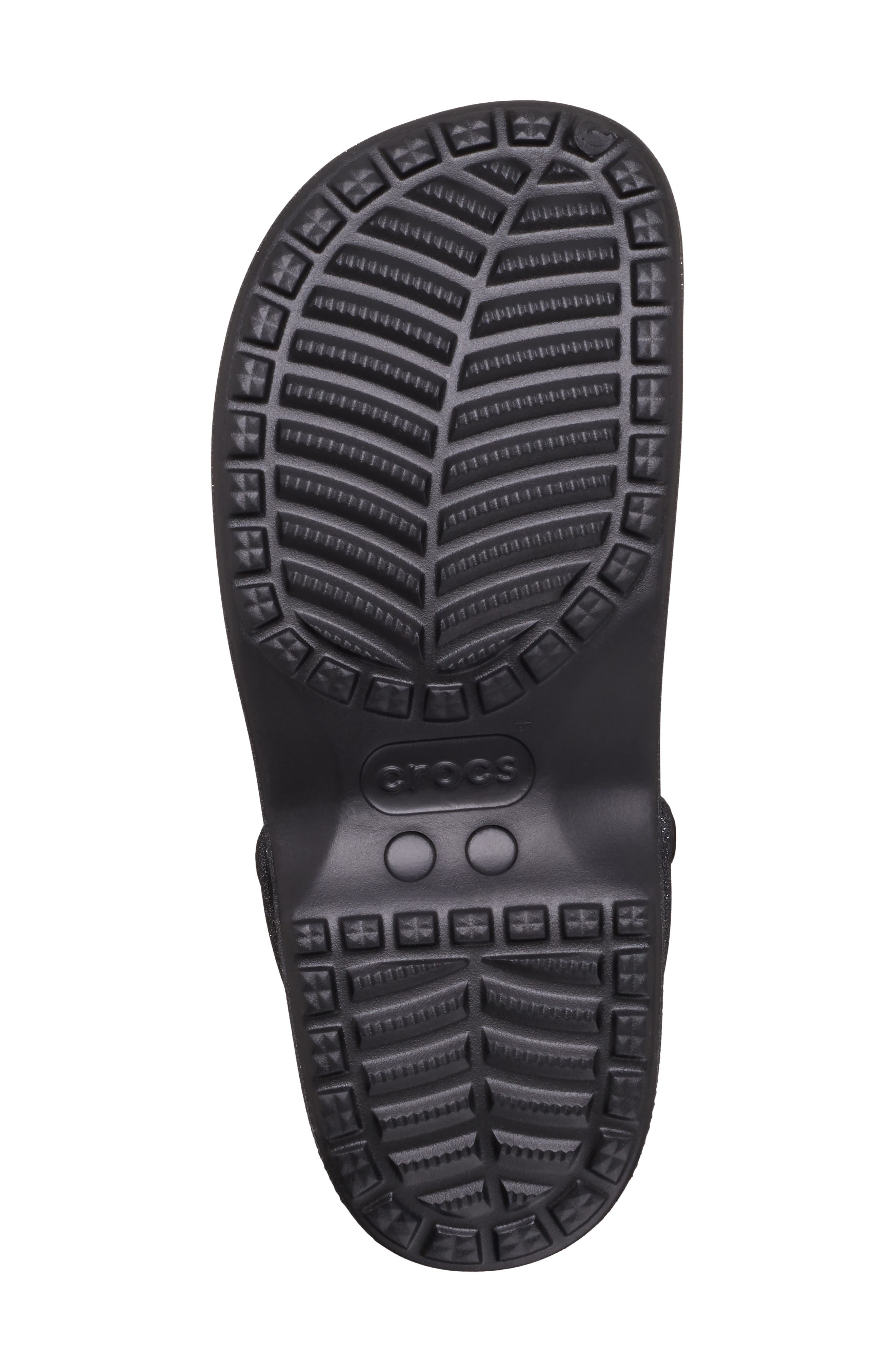 CROCS Kids' Classic Glitter Mary Jane Clog, Alternate, color, Blk