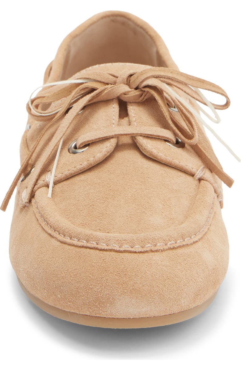 Stuart Weitzman Tinsley Moc Toe Loafer, Alternate, color, Adobe