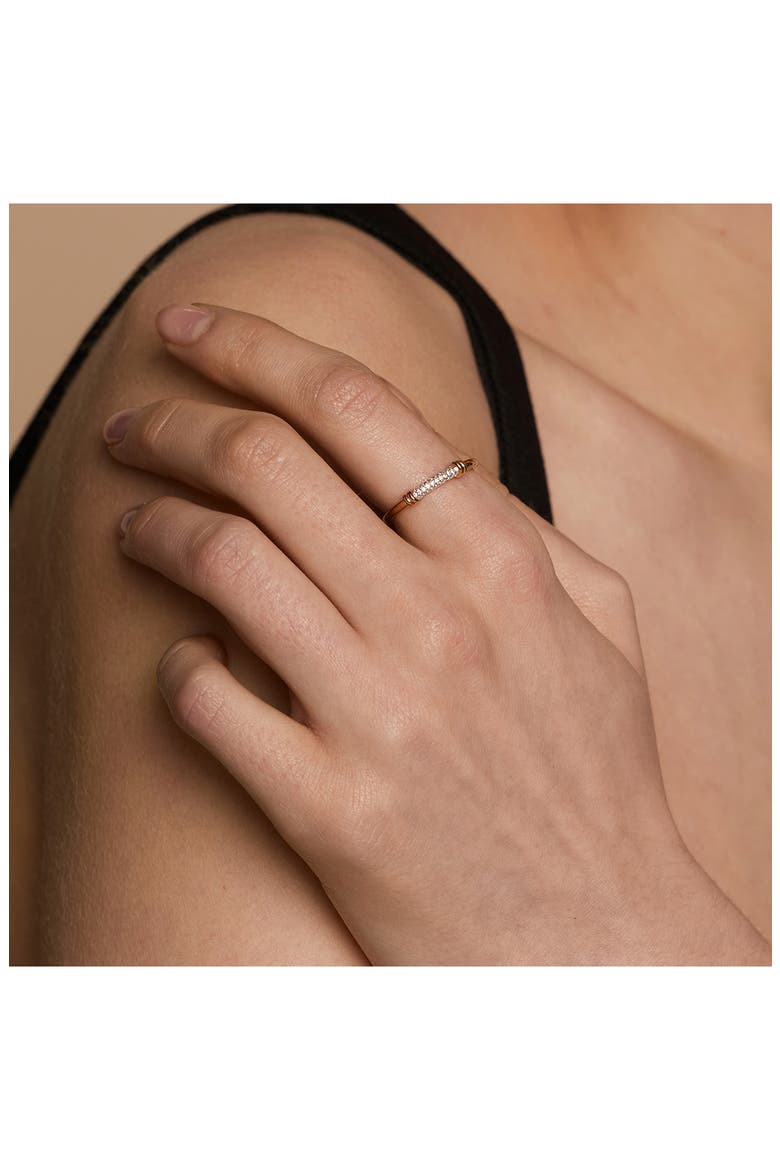 Pavé Twist Detail Band Ring, Alternate, color, GOLD