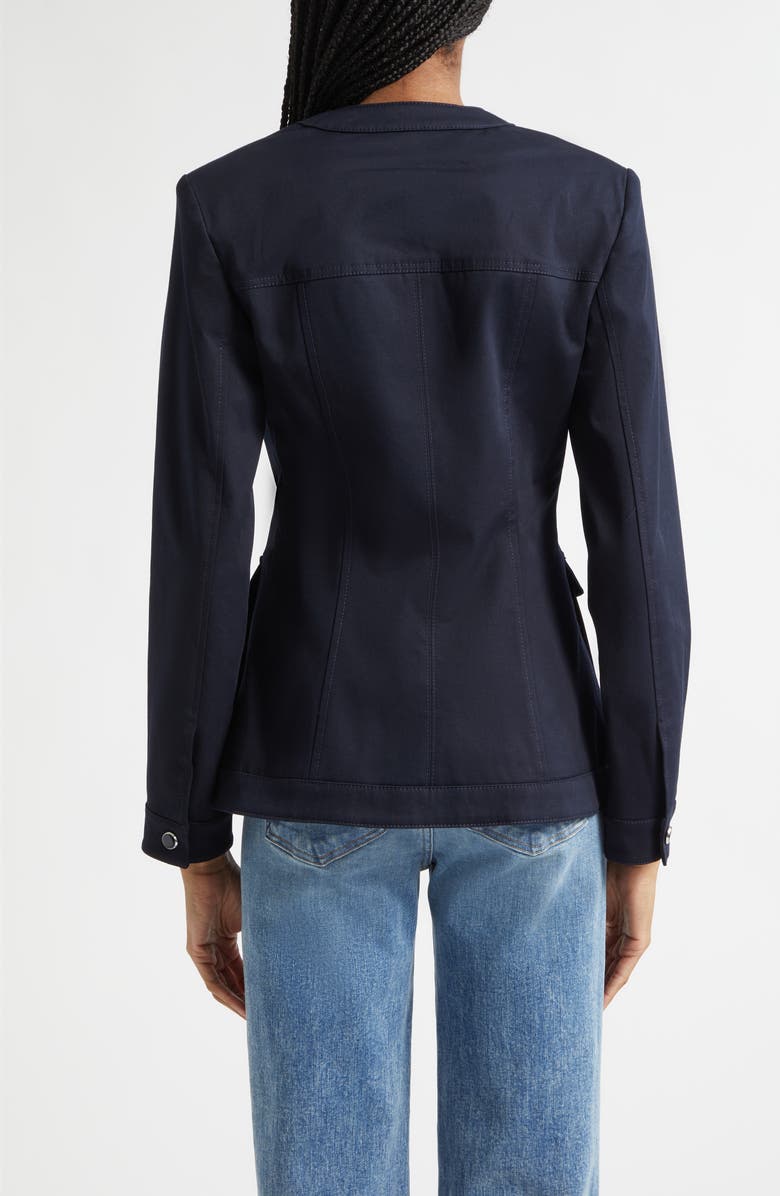 Veronica Beard Pendle Dickey Linen Jacket, Alternate, color, Navy